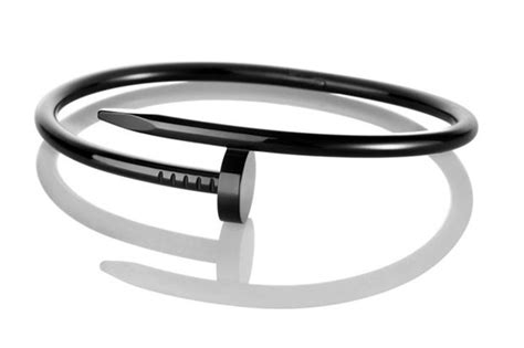 cartier nail bracelet black|authentic cartier nail bracelet.